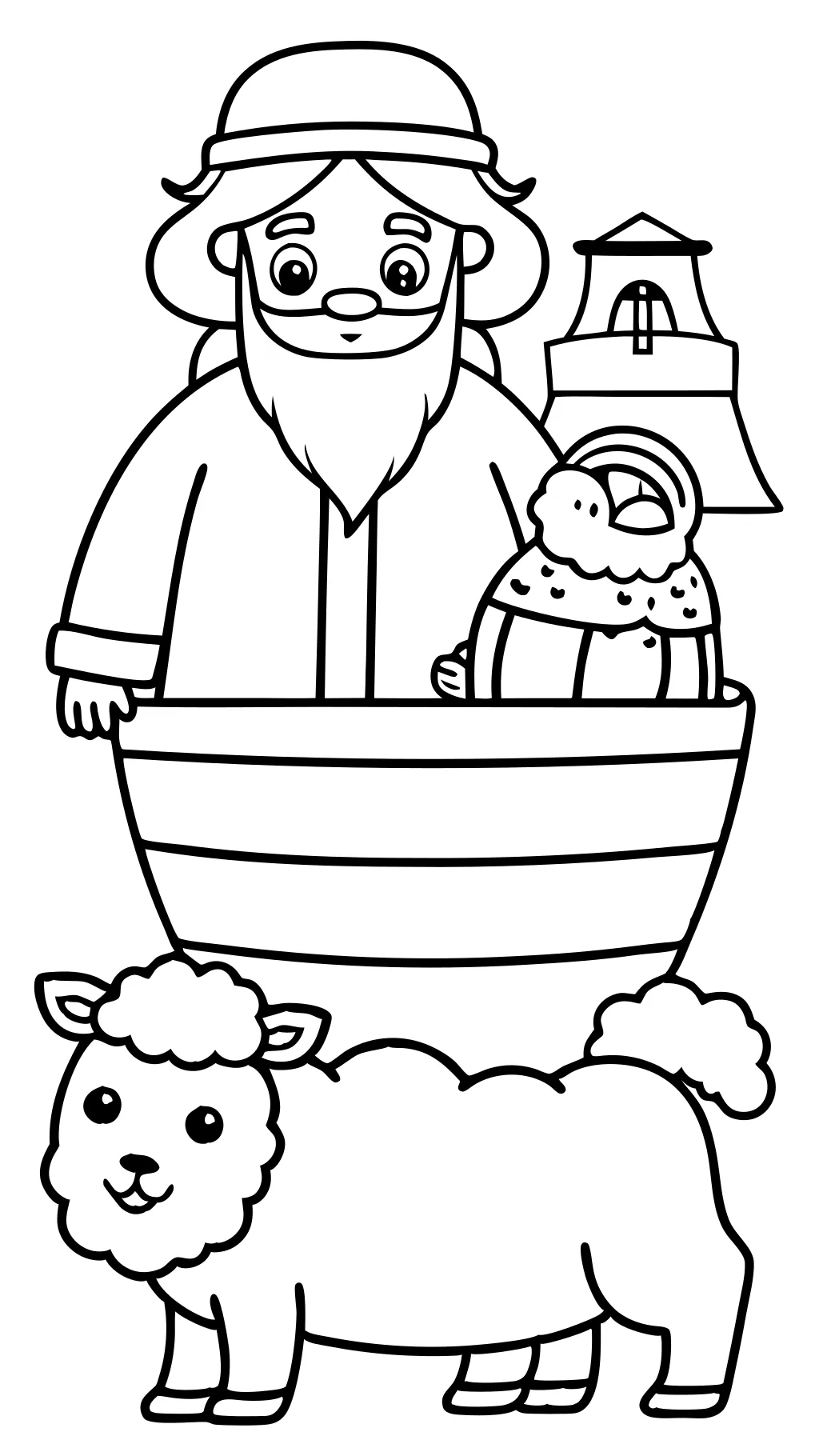 bible coloring pages for preschoolers